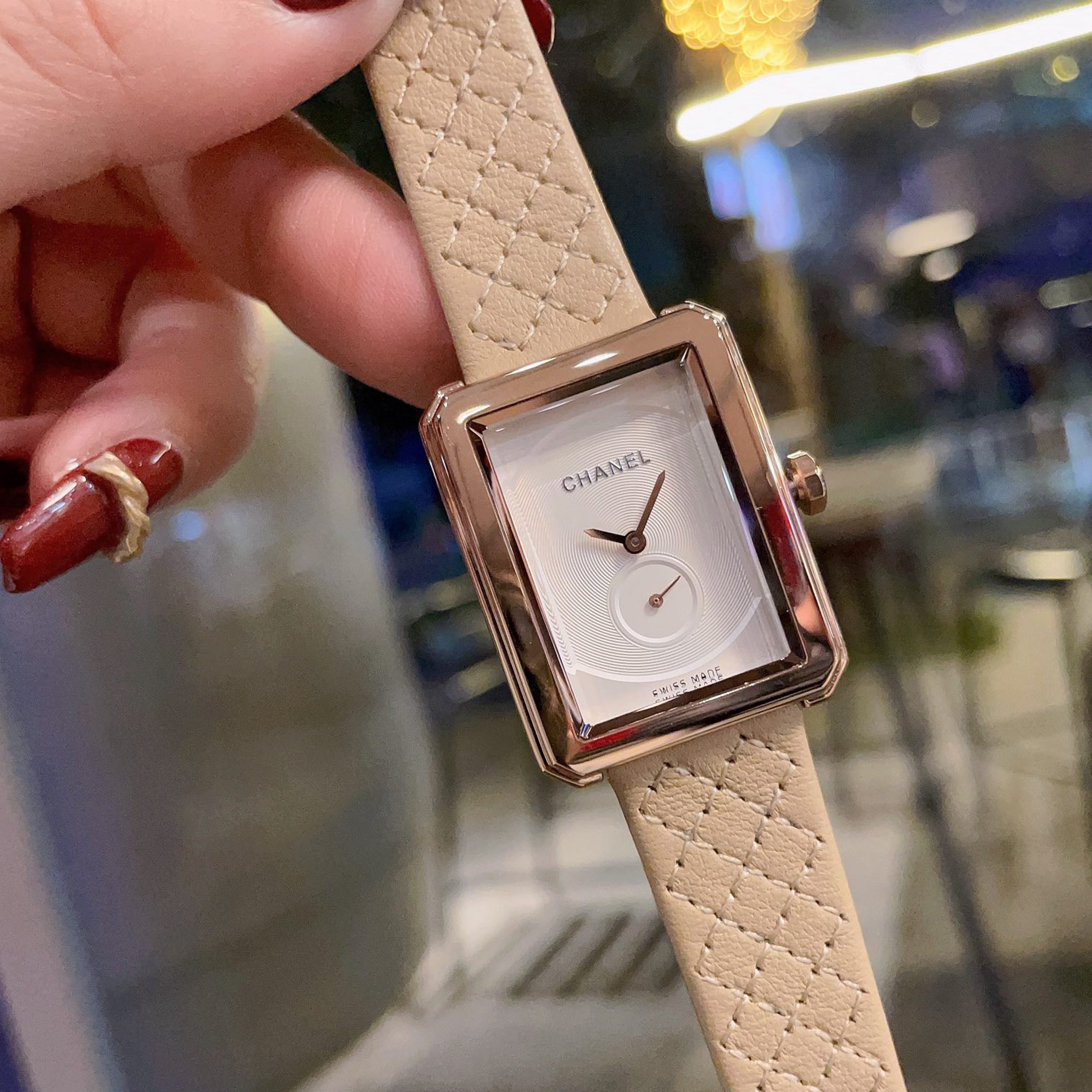 BOY·FRIEND TWEED Two-Hand Half-Date Dial