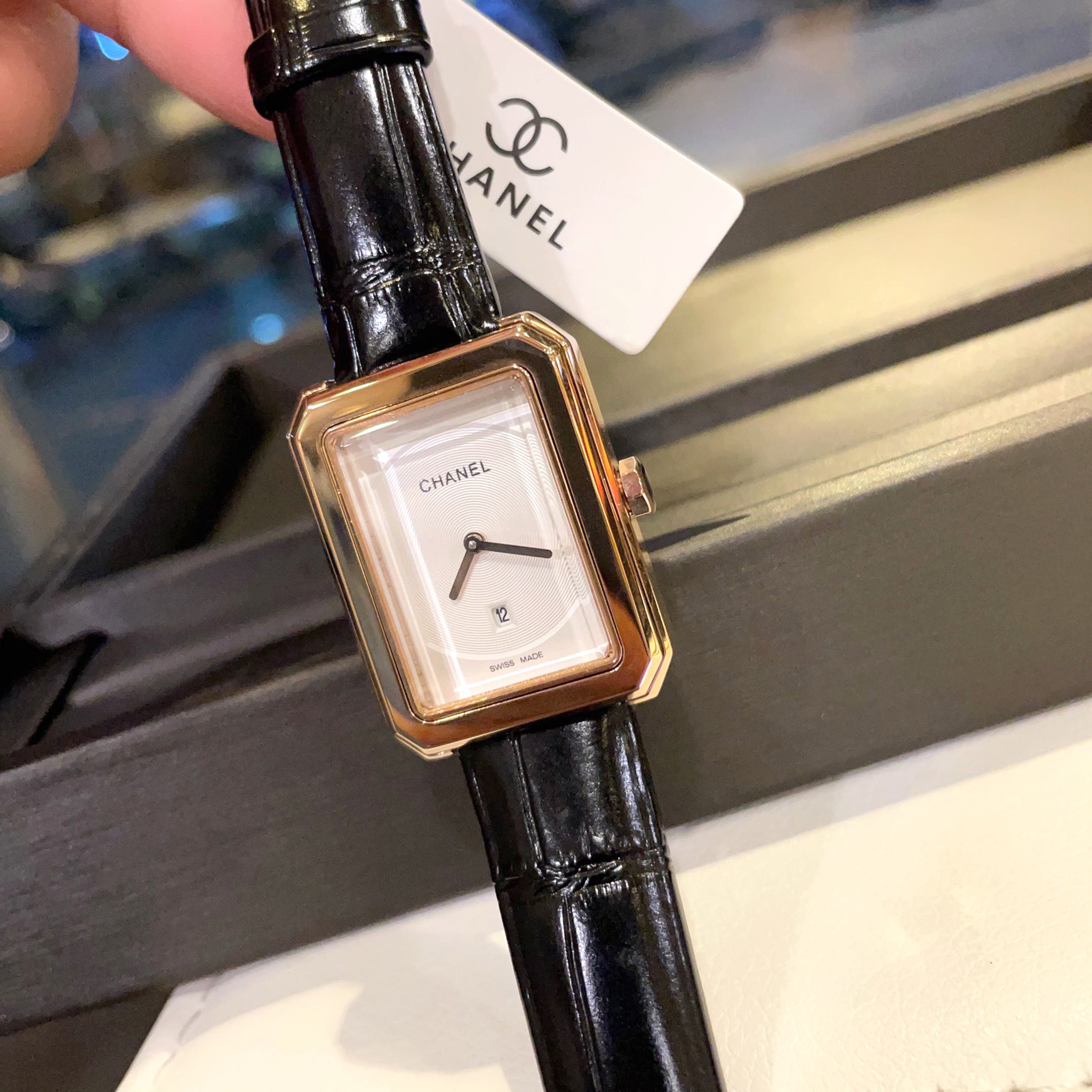 BOY·FRIEND TWEED Two-Hand Half-Date Dial