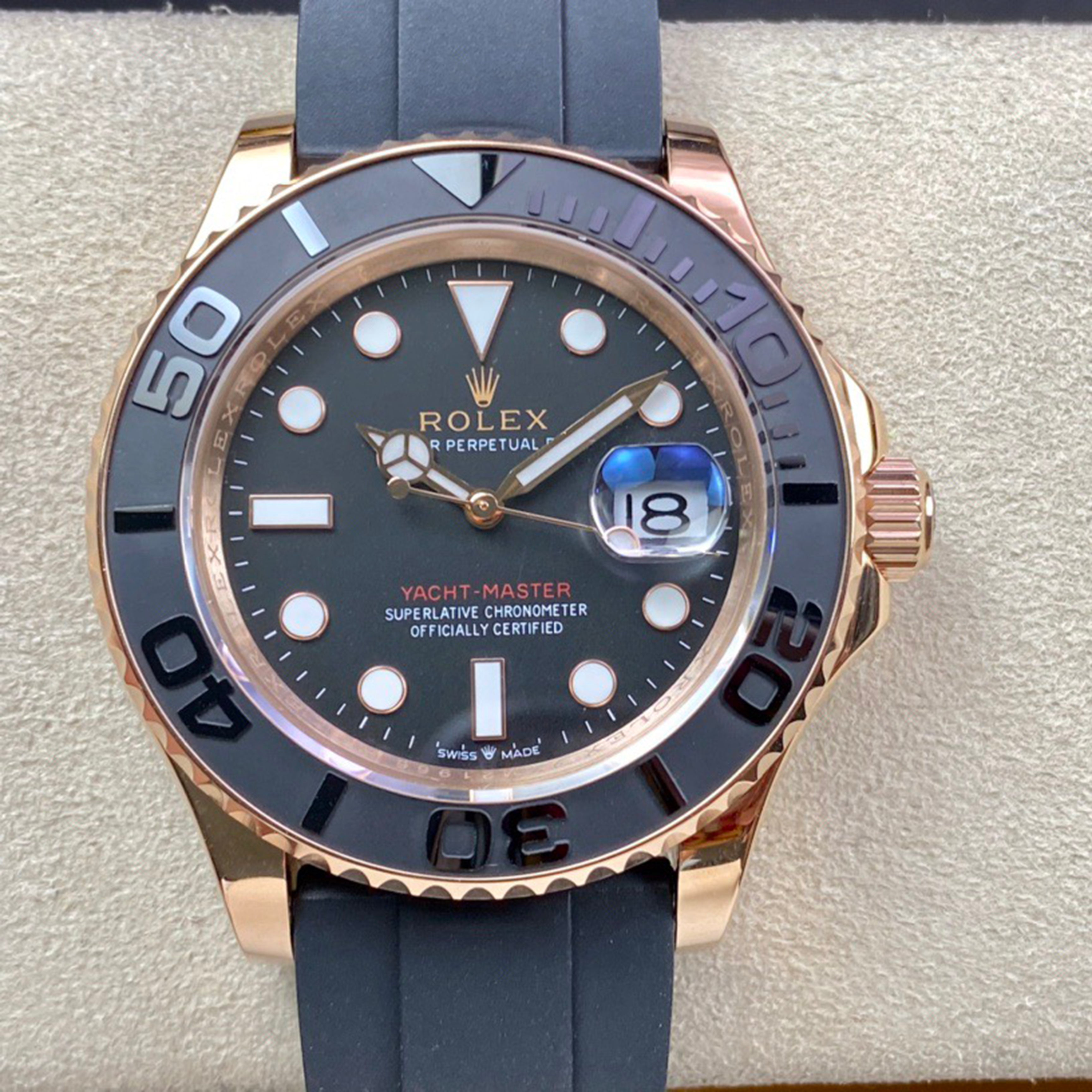 Yacht-Master Series with Ultra-Bright Ice-Blue Luminescence!