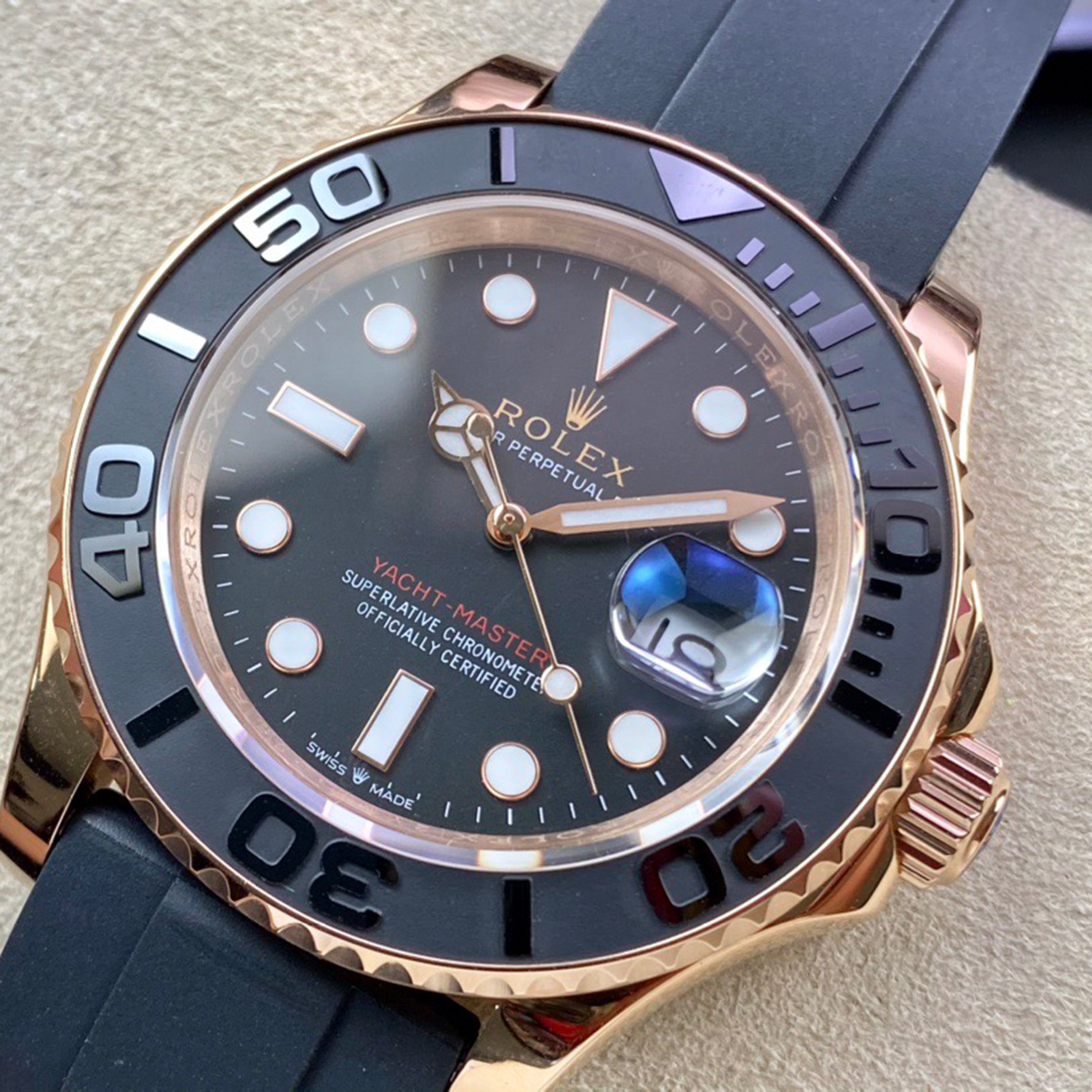 Yacht-Master Series with Ultra-Bright Ice-Blue Luminescence!