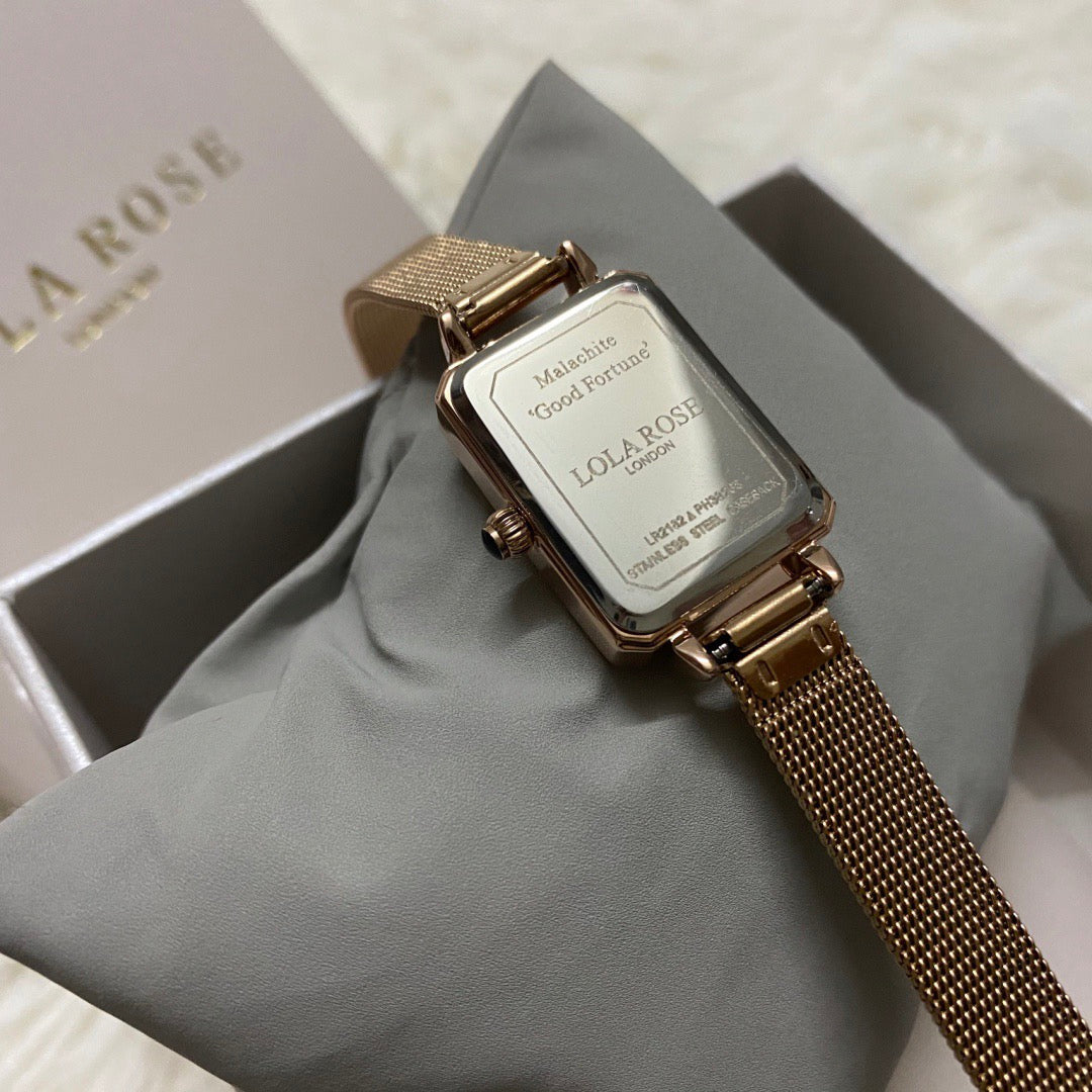 Ladies' Watch: Minimalist Diamond-Patterned Mother-of-Pearl Dial