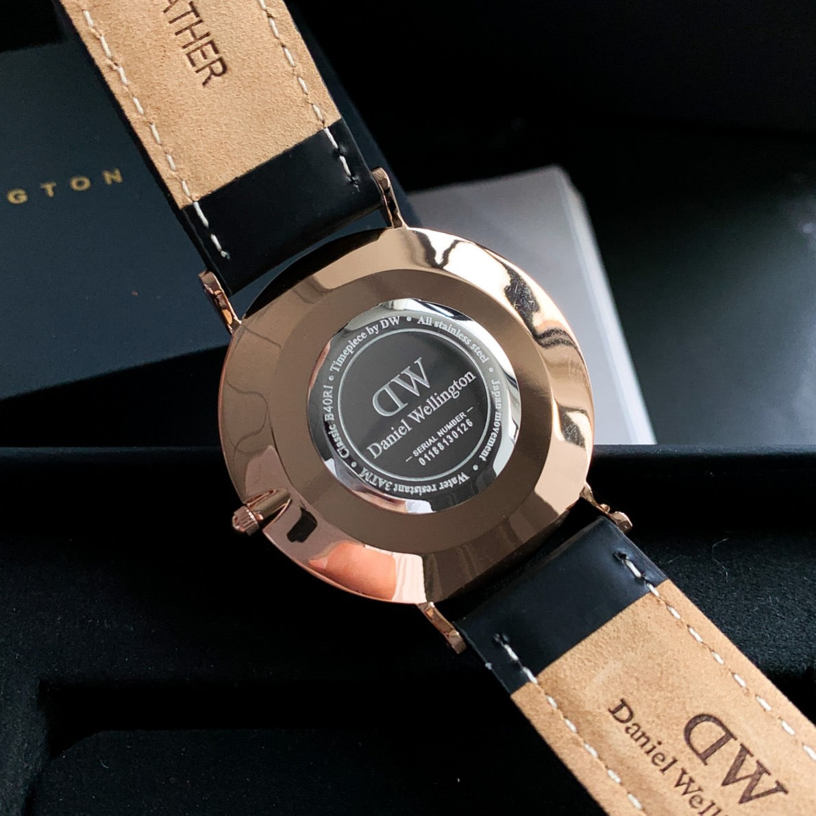 Cambridge Classic Leather Strap Men's Watch 40MM