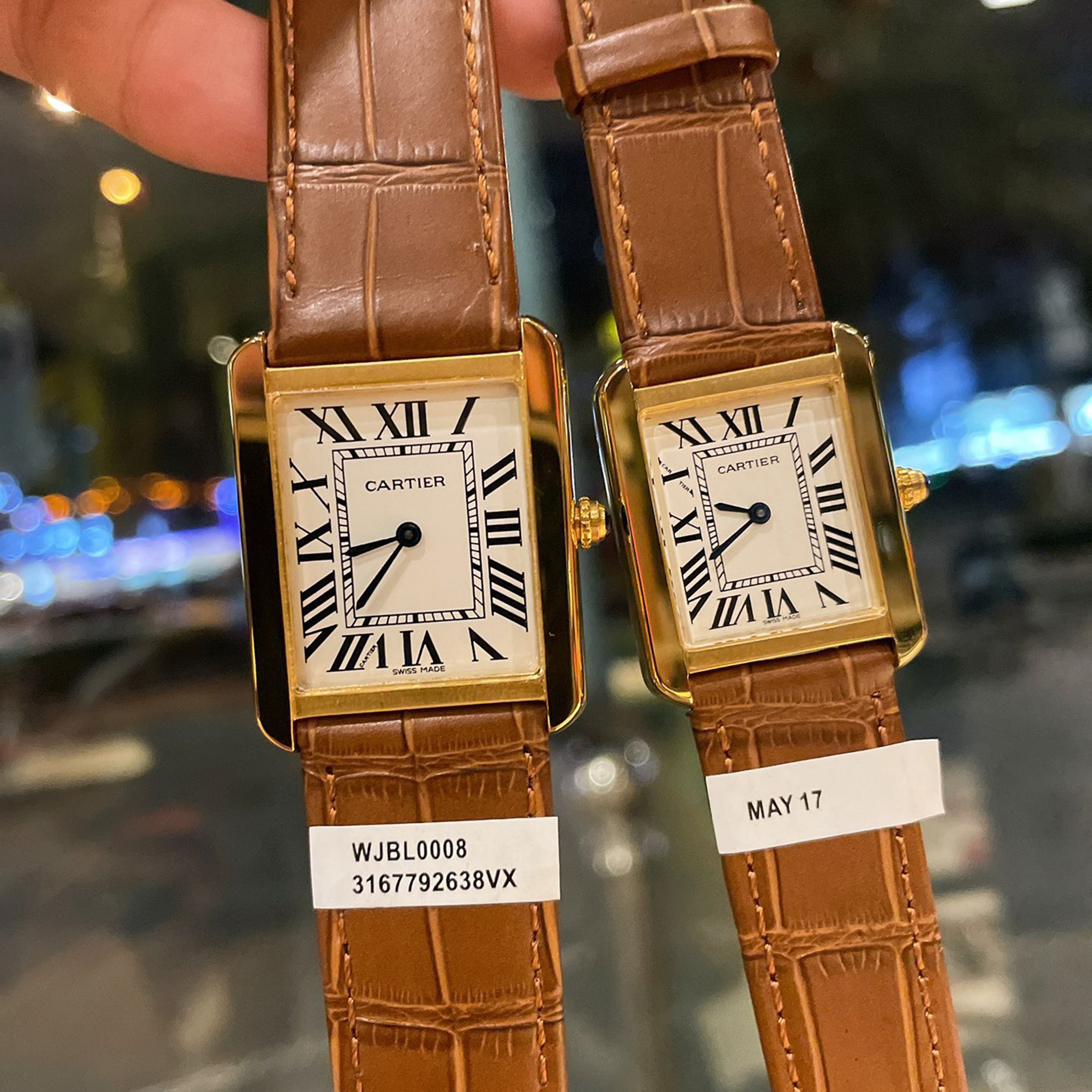 Tank Vintage Couple Watch Set