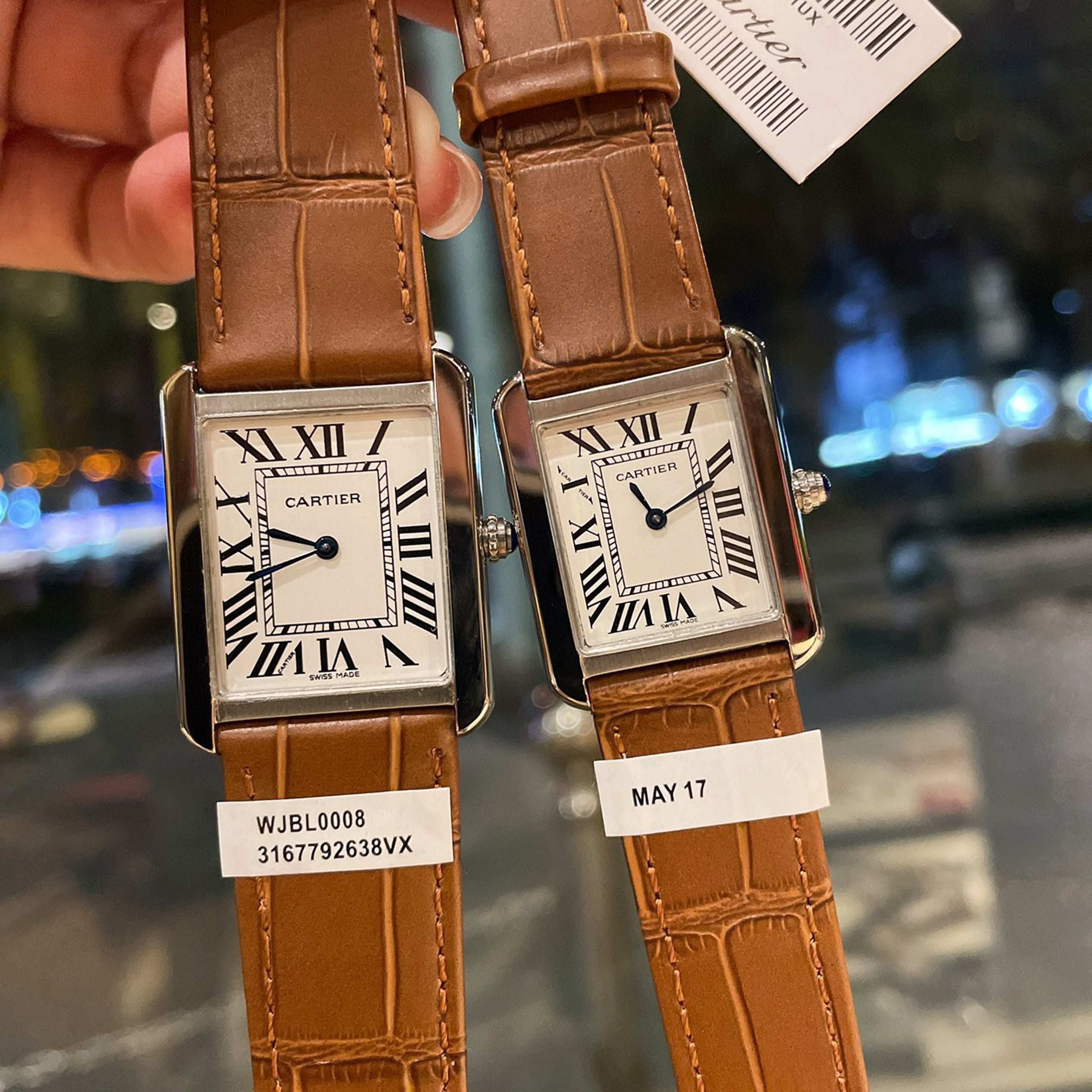 Tank Vintage Couple Watch Set