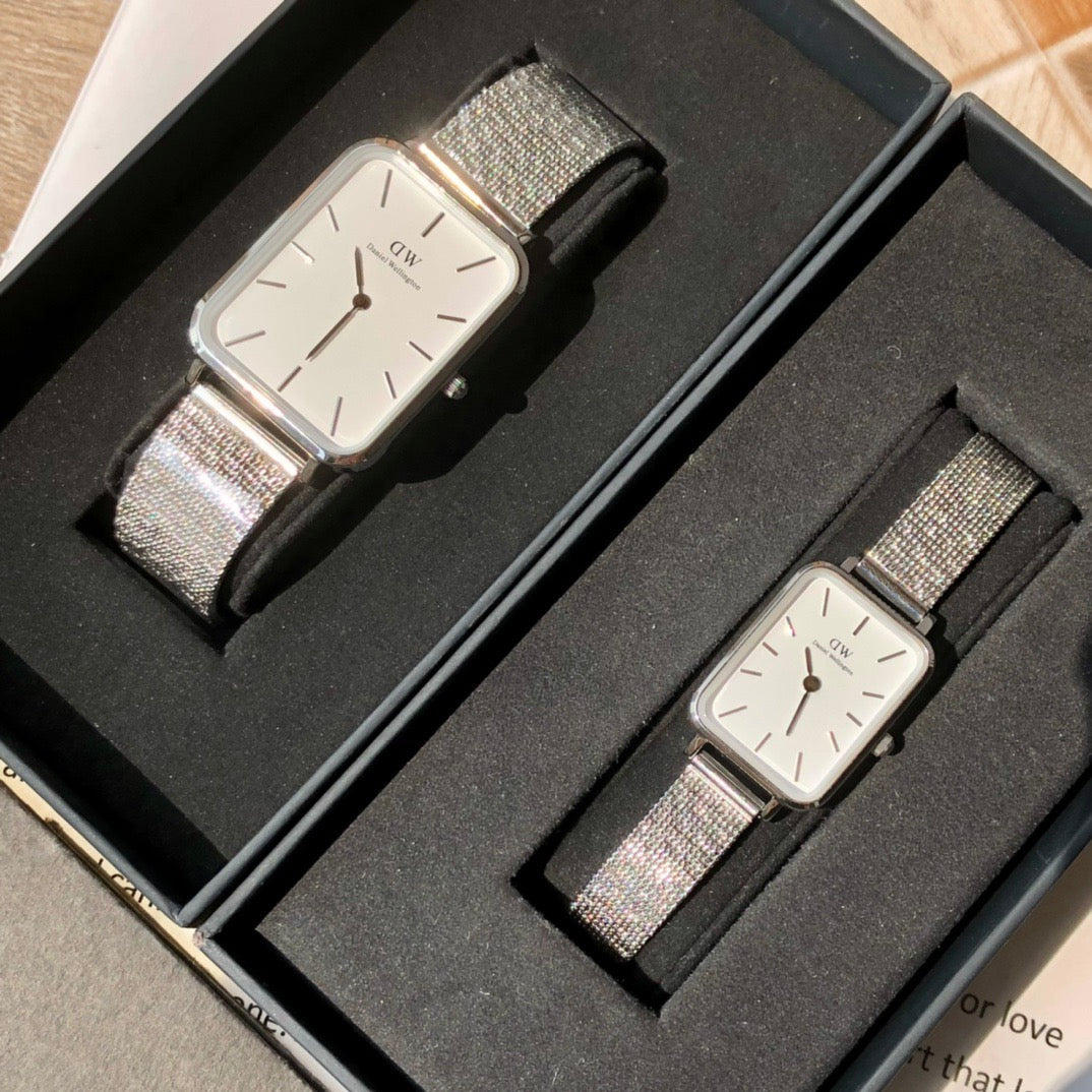 Small Square Couple Watches