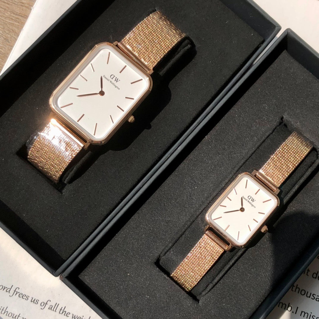 Small Square Couple Watches
