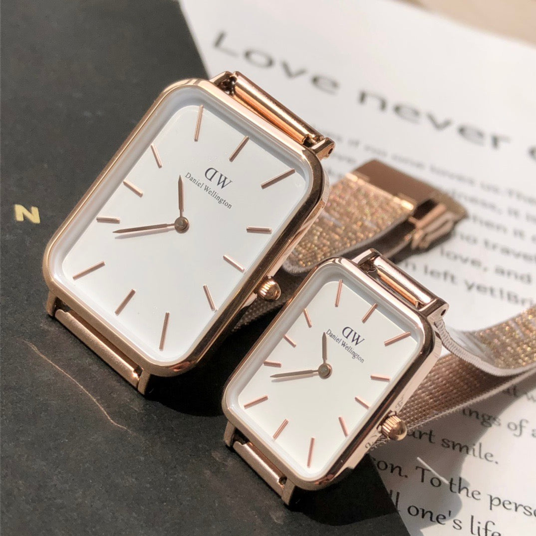 Small Square Couple Watches