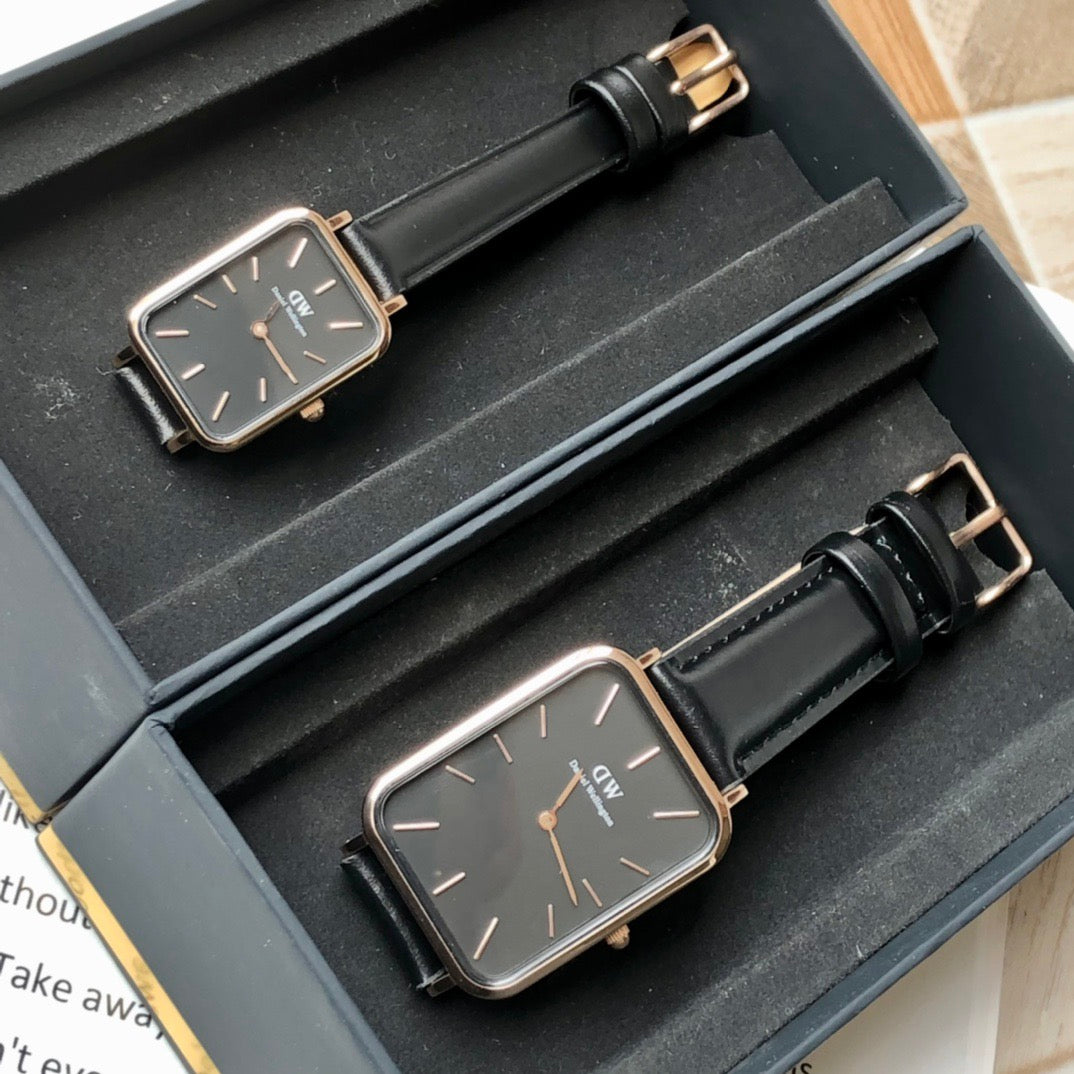 Small Square Couple Watches