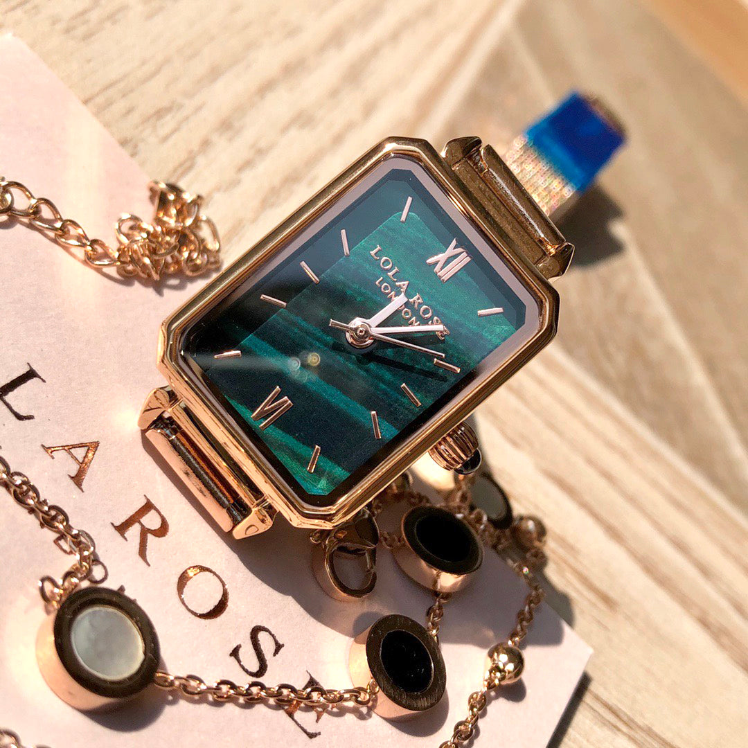 Red Hot Square Green Watch