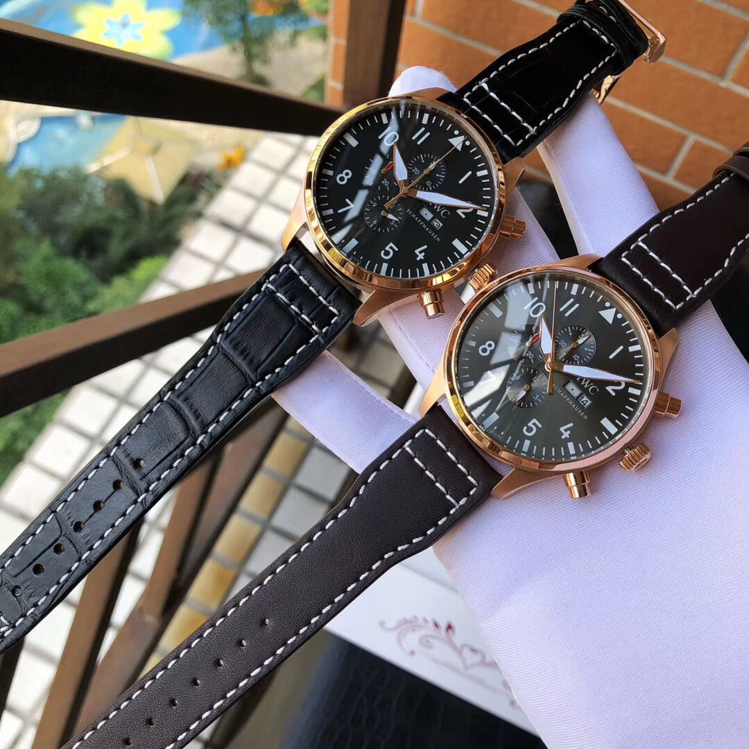 Pilot Chronograph Men's Watch 44MM