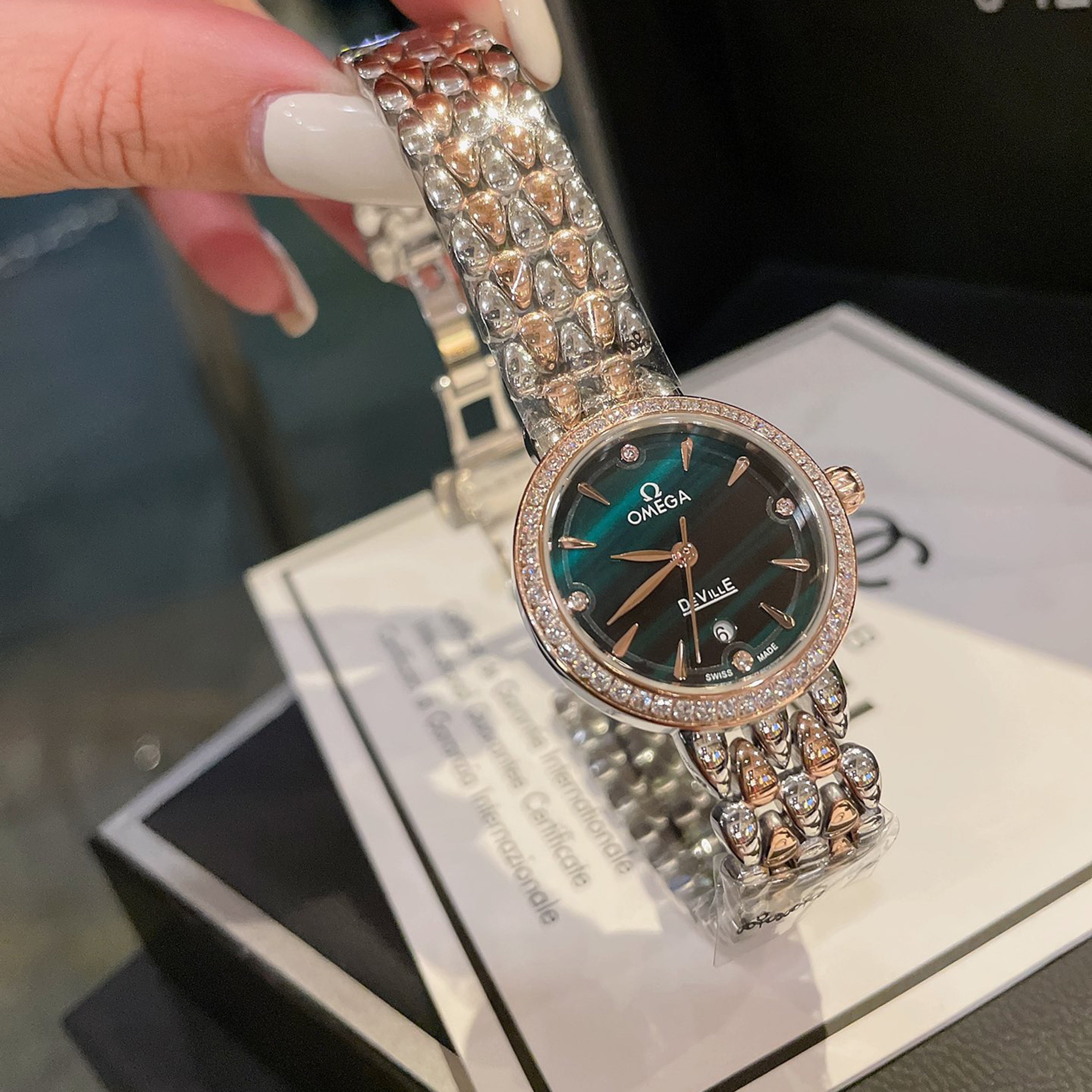 Dewdrop Co-Axial Watch, Waterdrop Style, 28MM