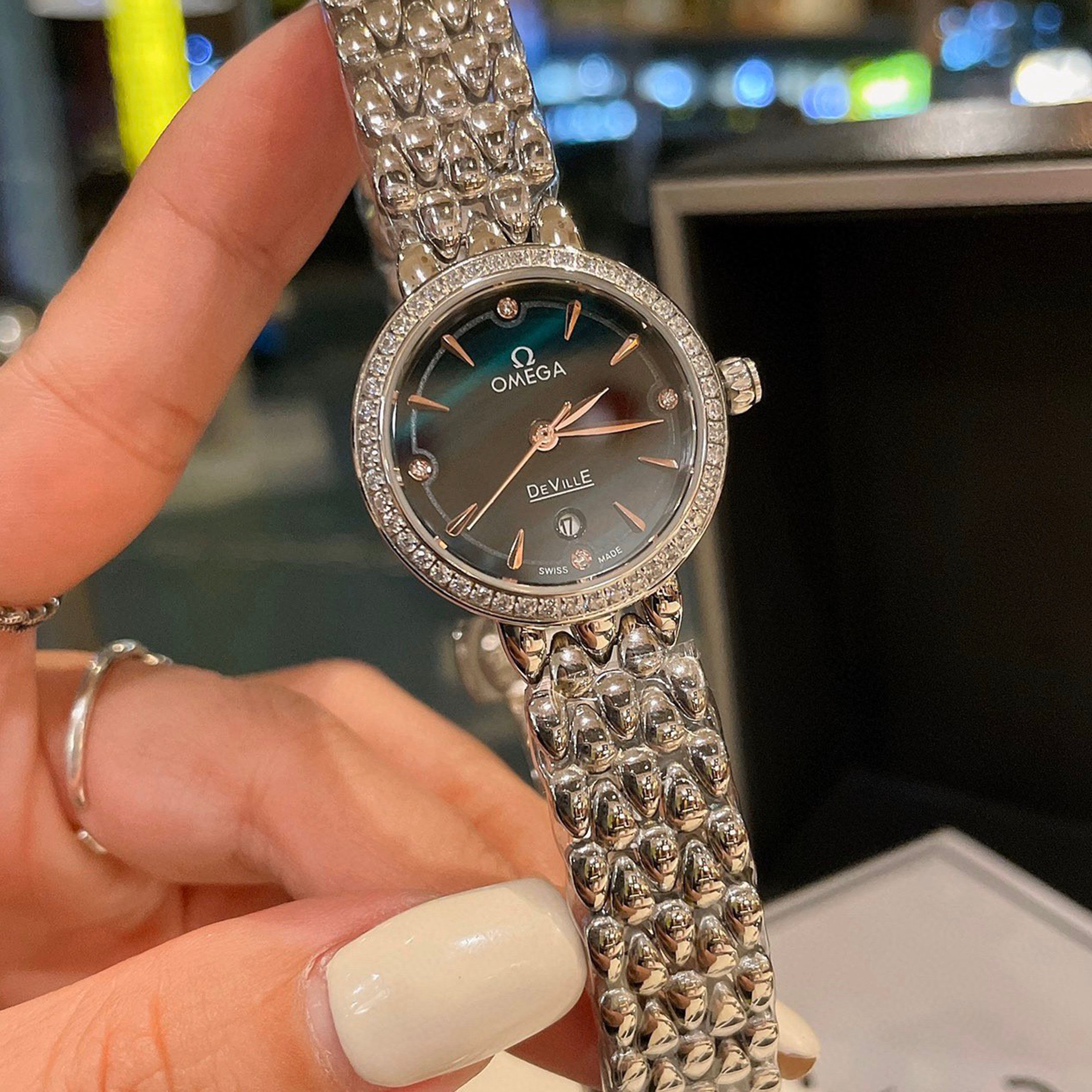 Dewdrop Co-Axial Watch, Waterdrop Style, 28MM